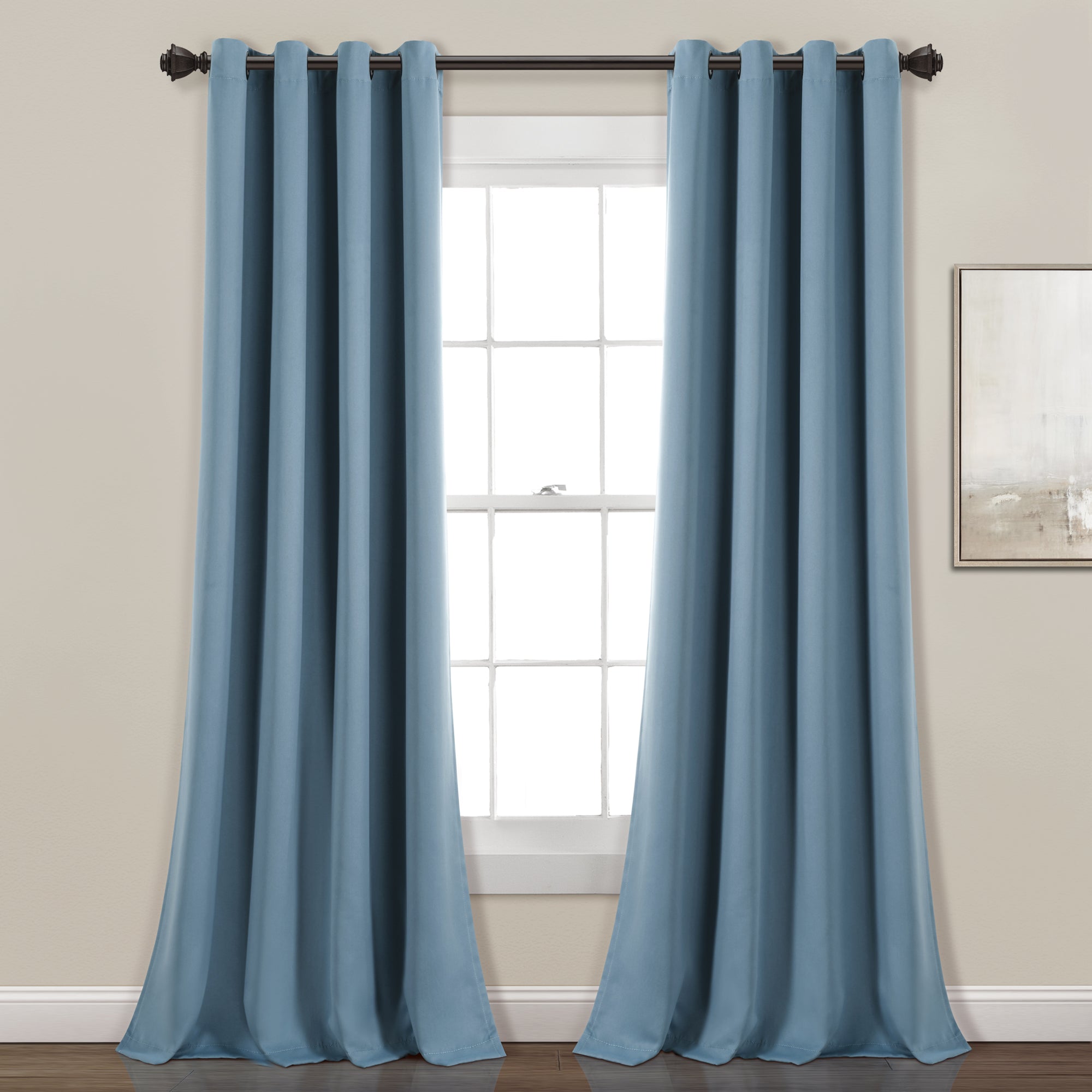 Insulated Grommet Blackout Window Curtain Panel Set