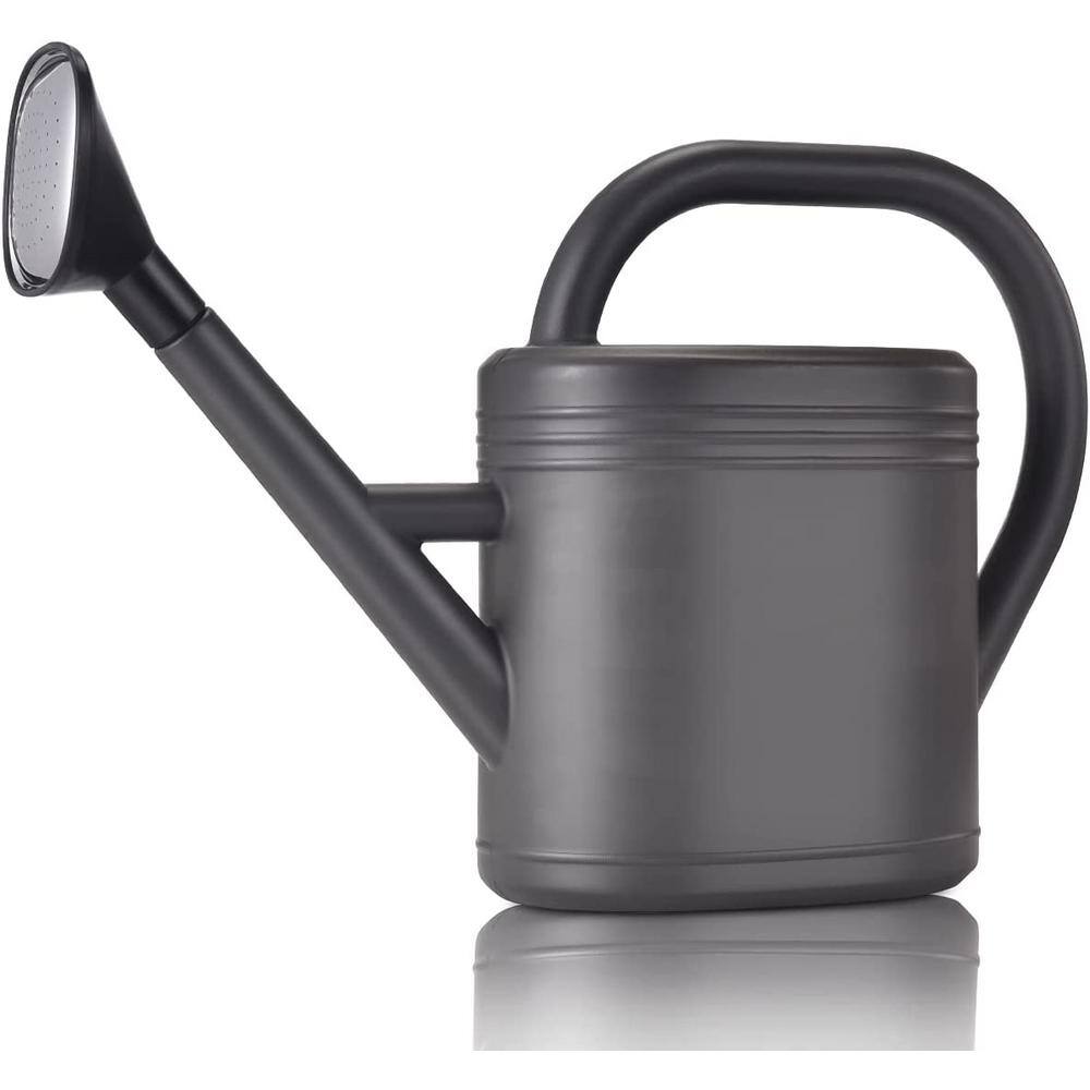 Watering Can 1 Gal. For Indoor and Outdoor Plants Garden Watering Can Large Long Nozzle with Sprinkler (Grey) B095H5SWFX