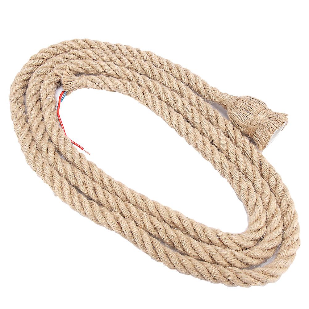 1.5m E27 Base Vintage Hanging Hemp Rope For Light Retro Lamp Ceiling Pendant (1 Head)