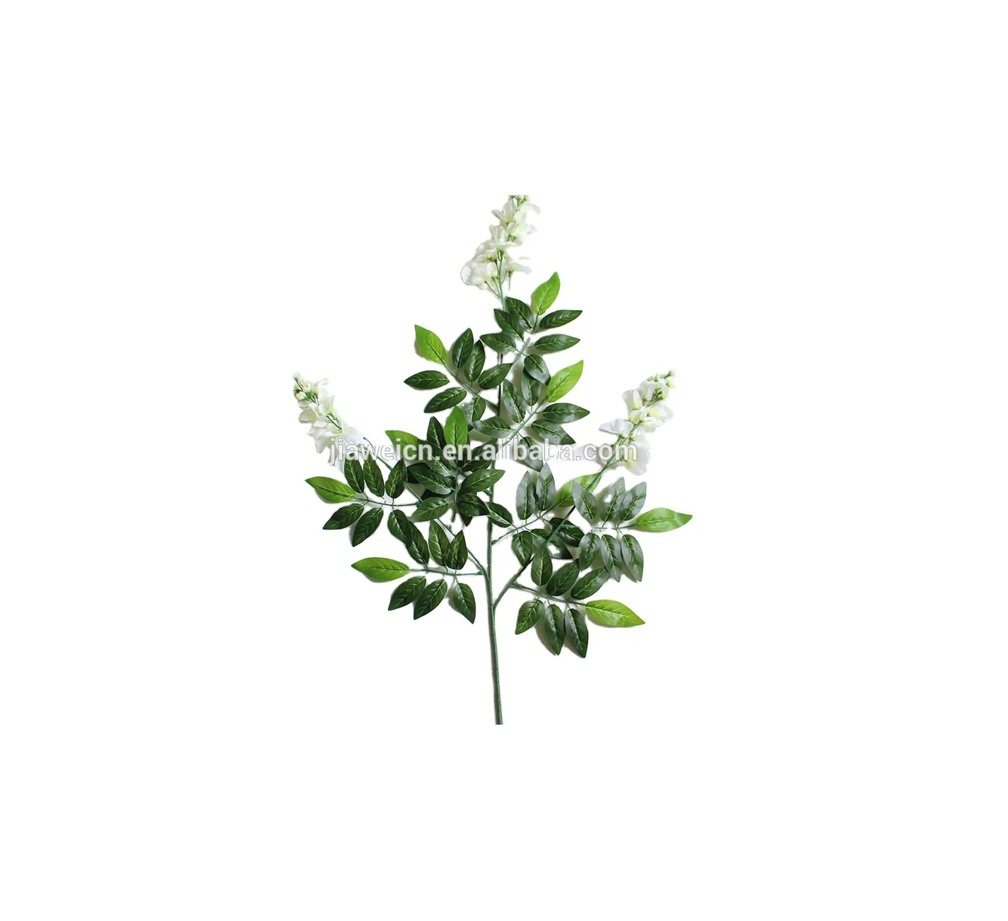 China supply eco friendly artificial wistera leaves spray indoor for interior decoration