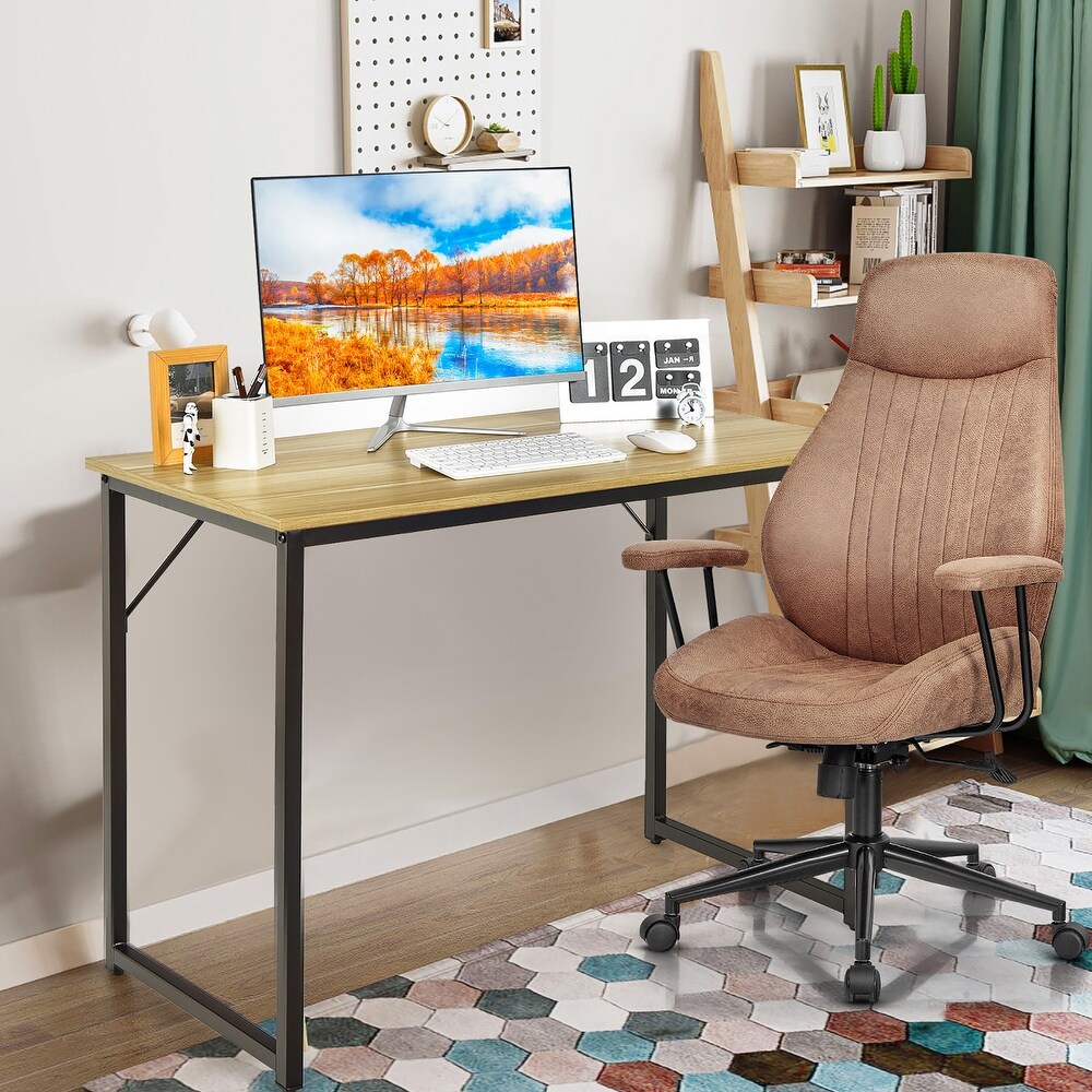 Costway Computer Desk Writing Workstation Study Laptop Table Home