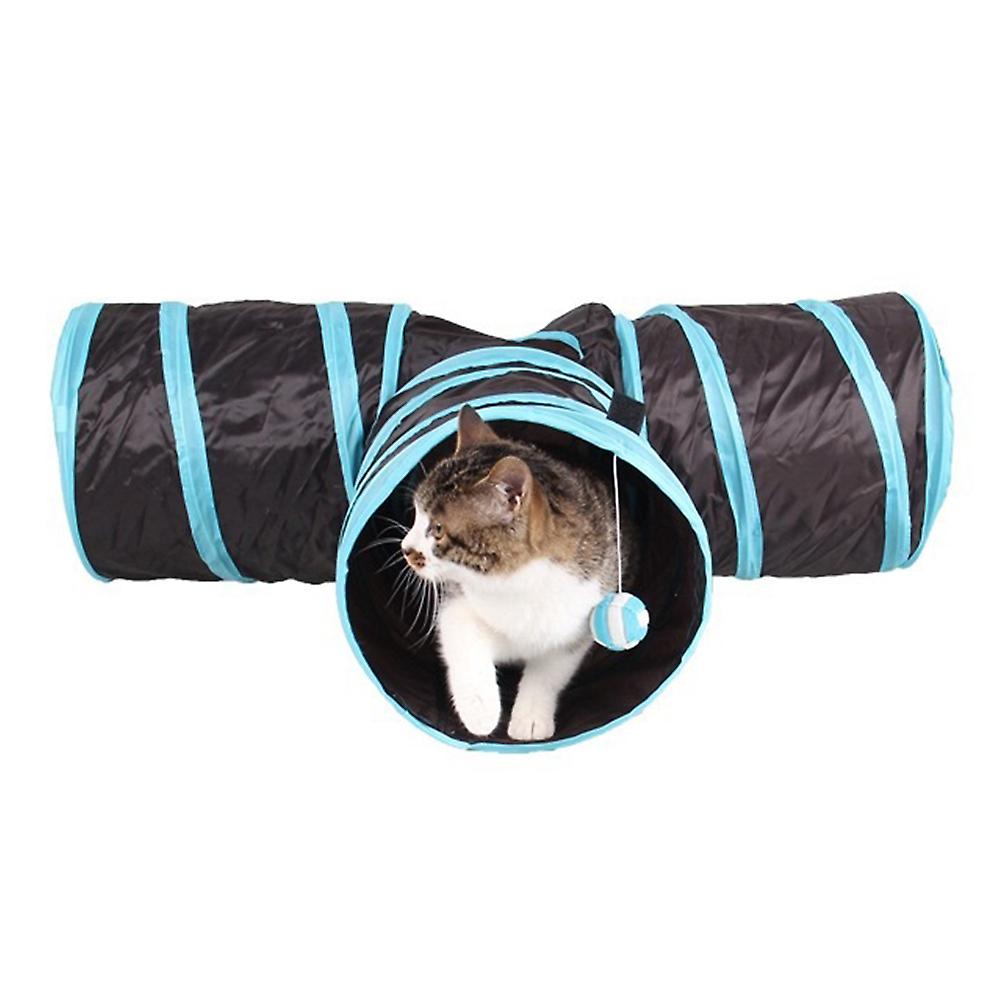 1 3 Way Cat Tunnel Black