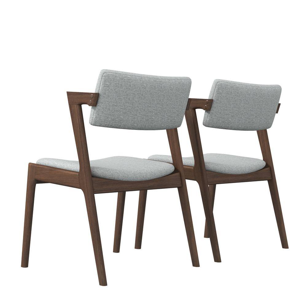 Ashcroft Imports Furniture Co. Vego Light Grey Fabric Dining Chairs (Set of 2) ASH0345