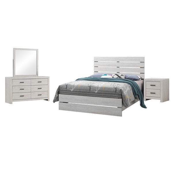 Coaster Furniture Brantford Coastal White Panel Bedroom Set - - 31683701