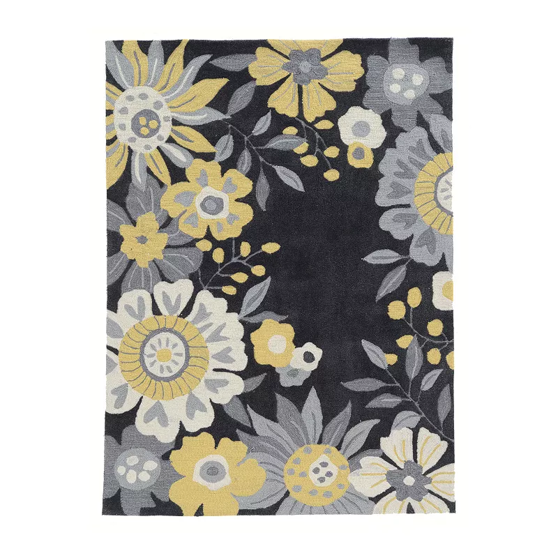 Linon Trio Wildflower Rug