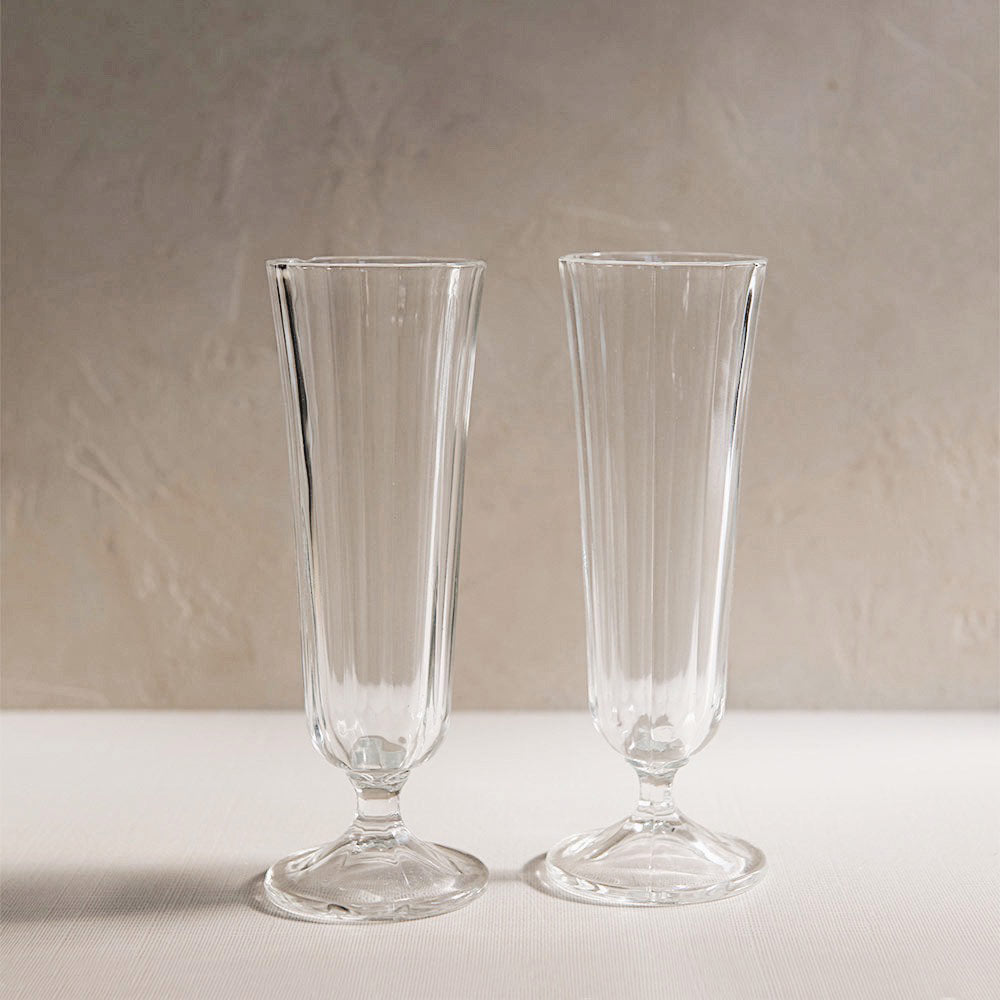 Fluted Champagne Glass Set