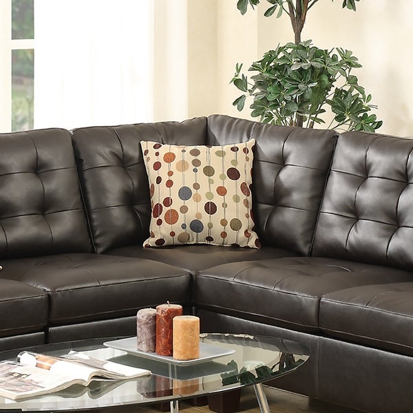 4 Piece Sectional Sofa with Pillows