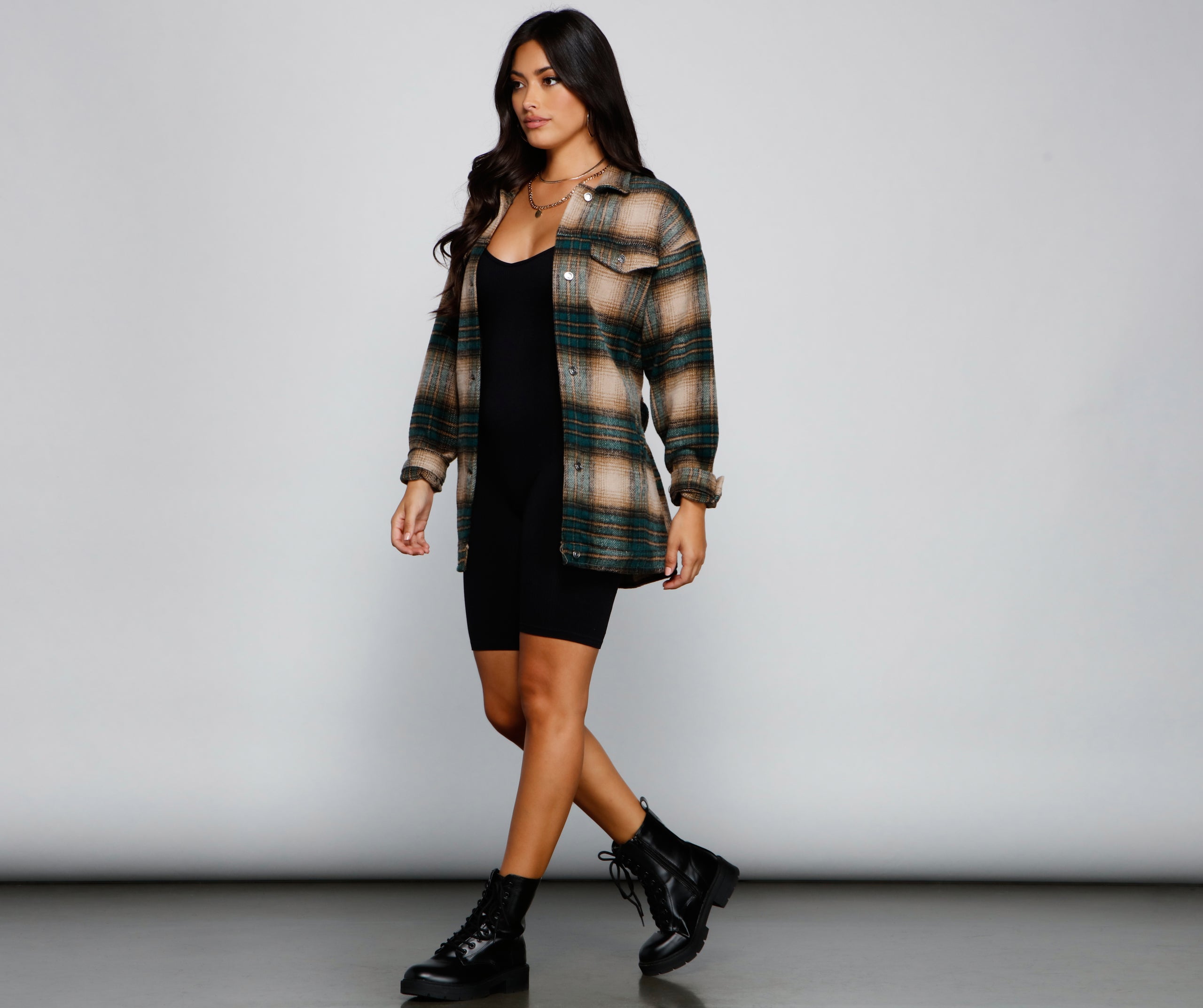 The One Belted Flannel Shacket