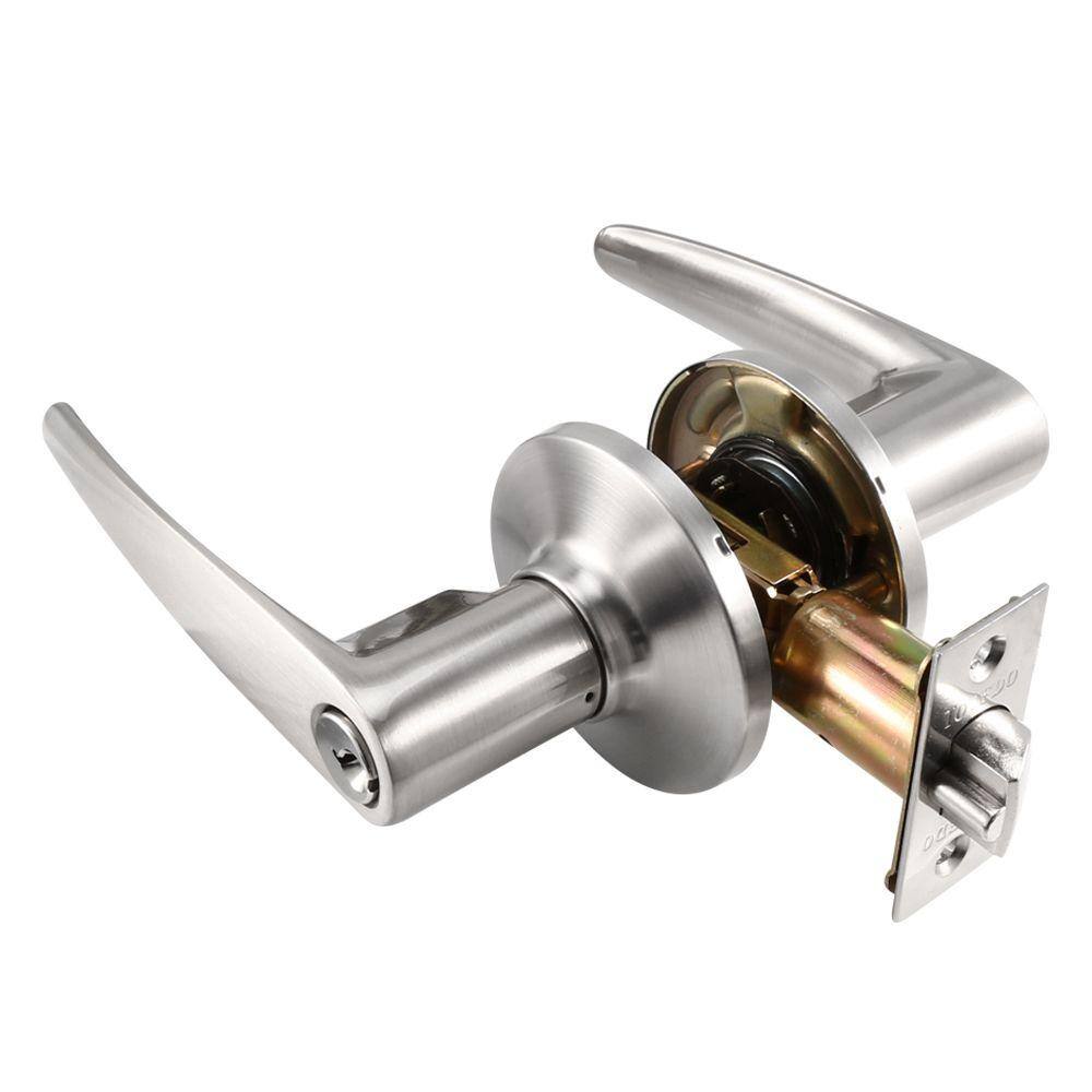 TOLEDO Barcelona Satin Nickel Keyed Entry Door Handle Set CV1900BAUS15