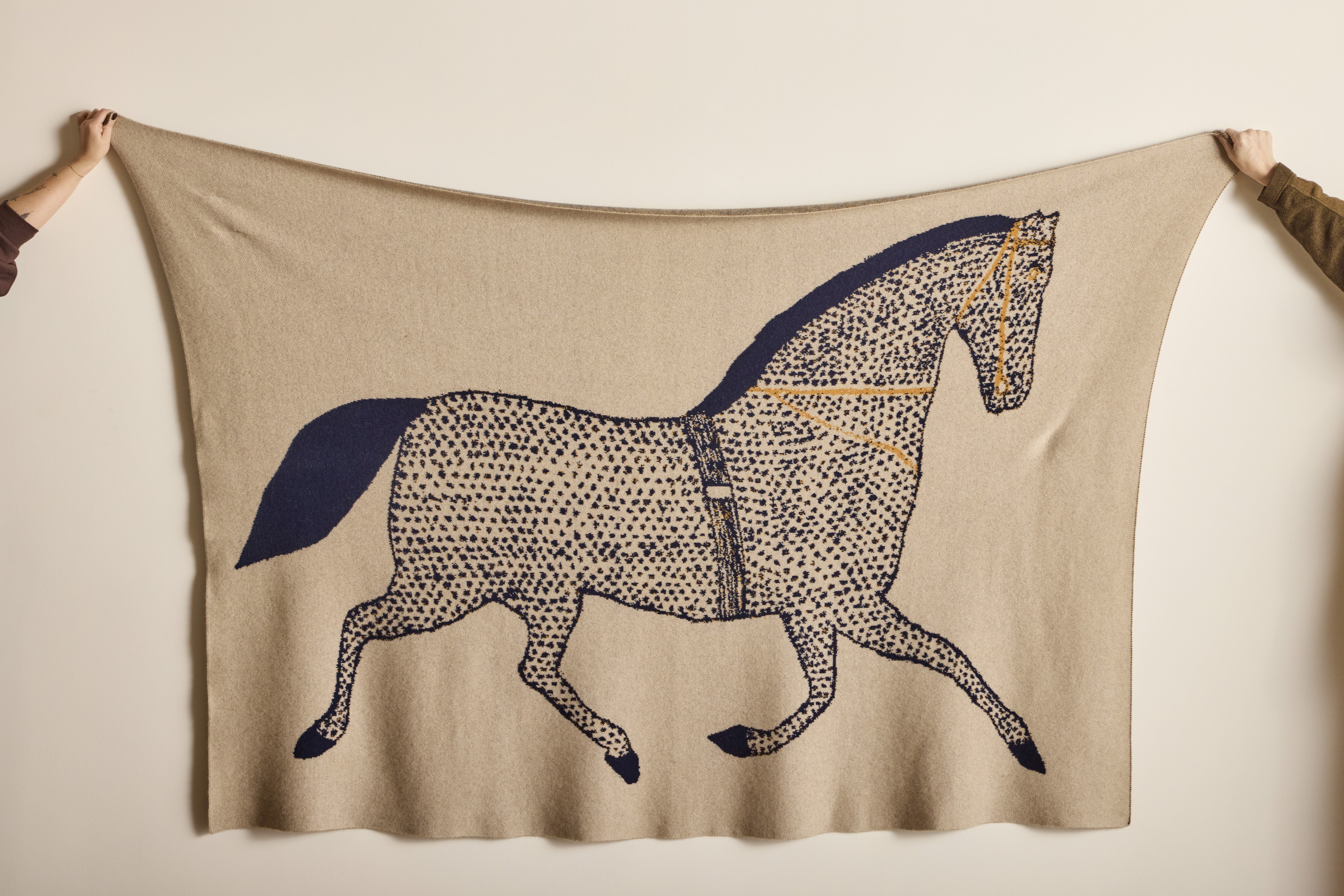 Horse Cashmere Throw