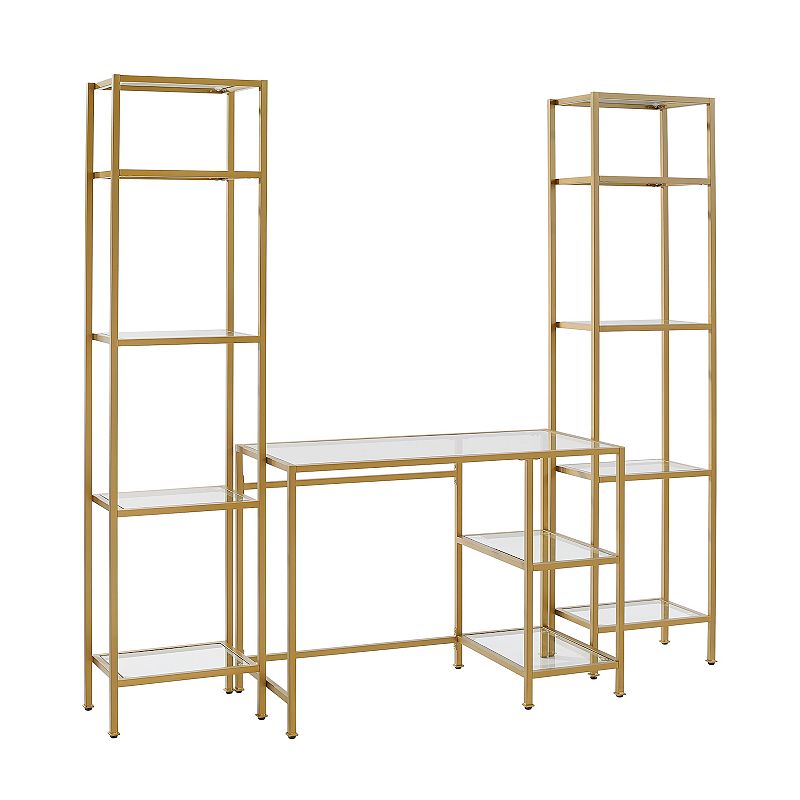 Crosley Aimee Desk and Etagere 3-piece Set