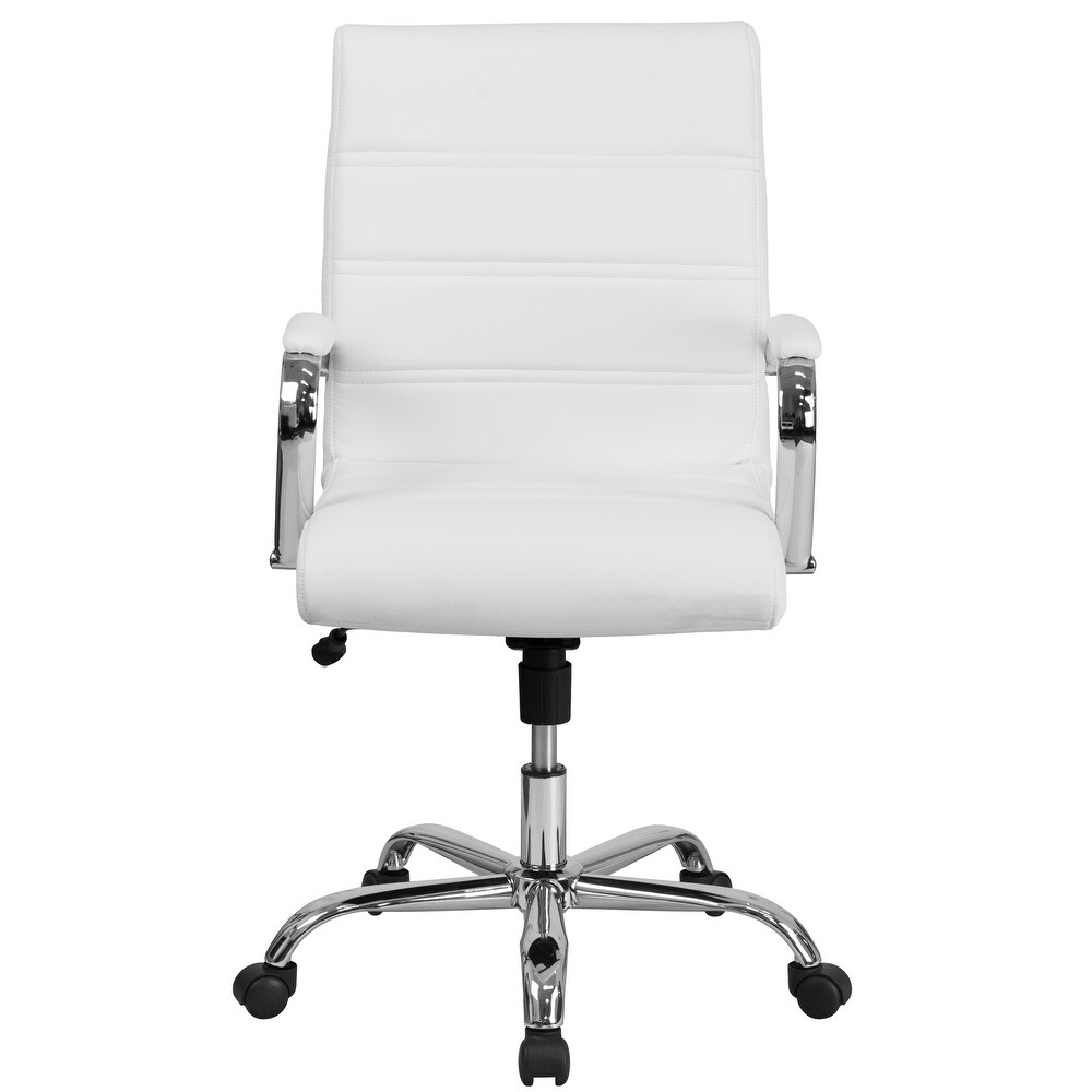 Mid back LeatherSoft Executive Swivel Office Chair