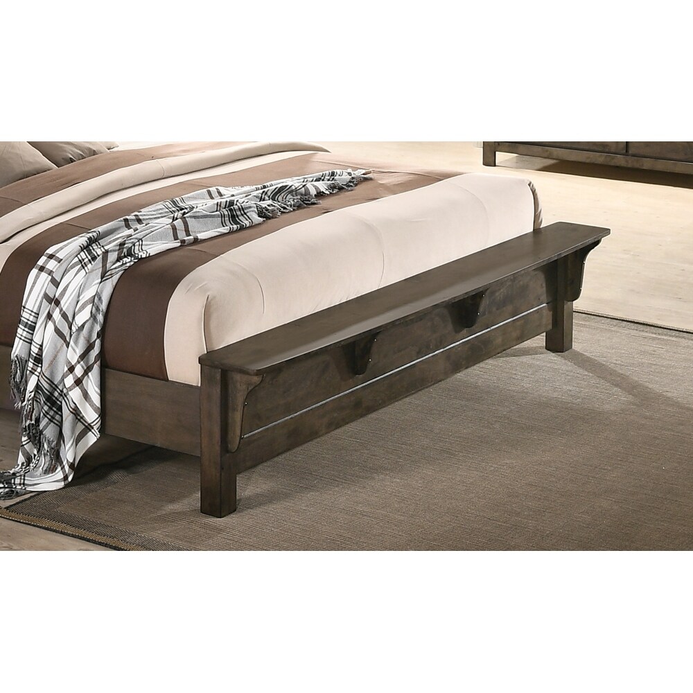 Carbon Loft Guinevere Classic Grey Brown Sleigh Bed