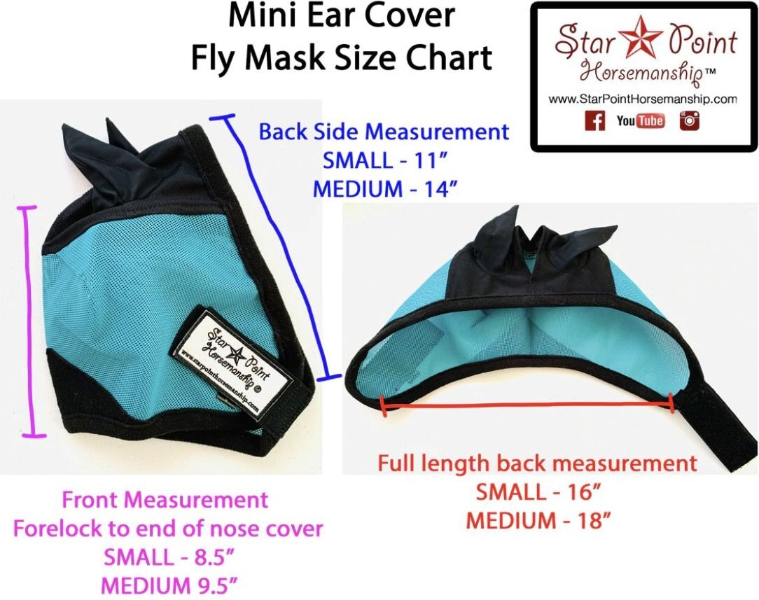 Star Point Horsemanship Mini-Pony Ear Cover Fly Mask