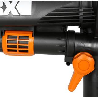 Worx 210 MPH 350 CFM Electric 12 Amp Leaf BlowerMulcherVac with Metal Impeller WG509