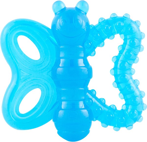 JW Pet Play Place Butterfly Puppy Teether， Color Varies