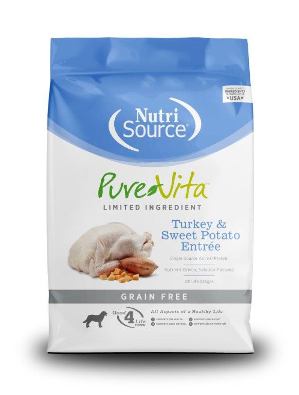 Pure Vita Grain Free Turkey Dry Dog Food