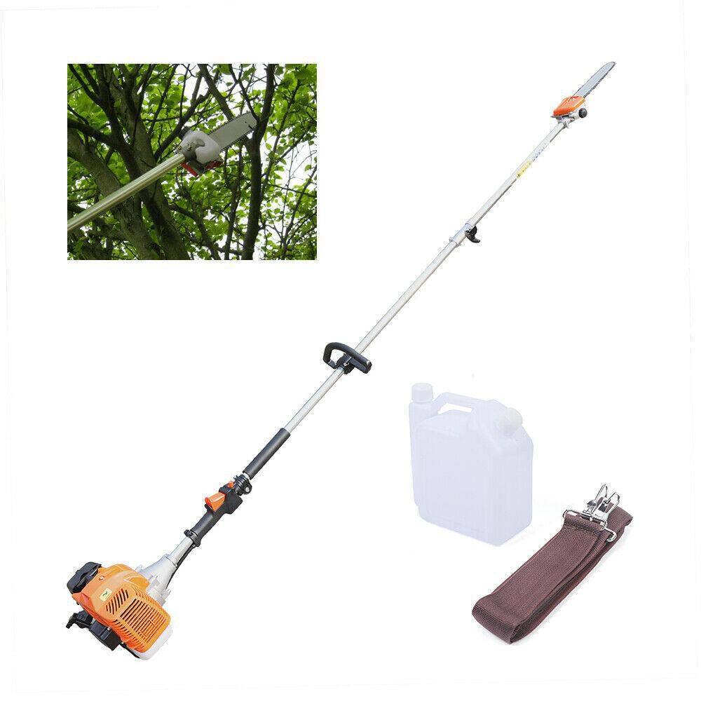 YIYIBYUS 59 in. 52cc 2-Stroke Gasoline Engine Tree Pole Saw Pruner Cordless Gas Chainsaw BI-MLLCR-1507+08