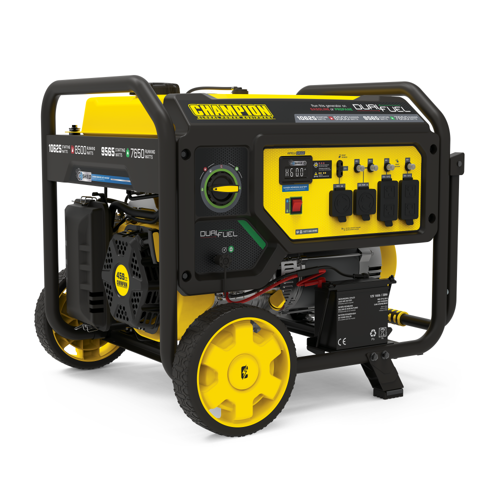 Champion 8500 Watt Dual Fuel Portable Generator with CO Shield ;