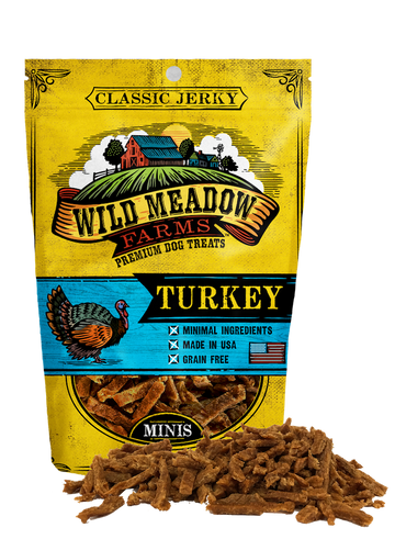 Wild Meadow Farms - Classic Turkey Minis - USA Made Soft Jerky Trainin andndash; Pet Empire and Supplies