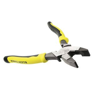 Klein Tools 9 in. High-Leverage Side Cutting Pliers with Wire StripperCrimper J2139NECRN