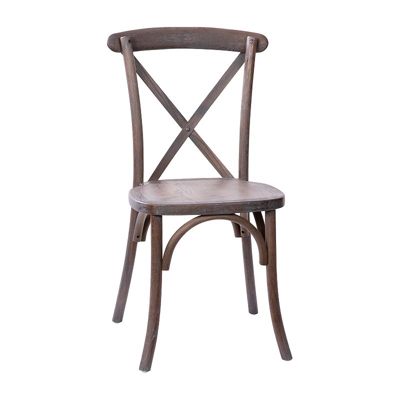 Merrick Lane Bardstown X-Back Bistro Style Wooden High Back Dining Chair