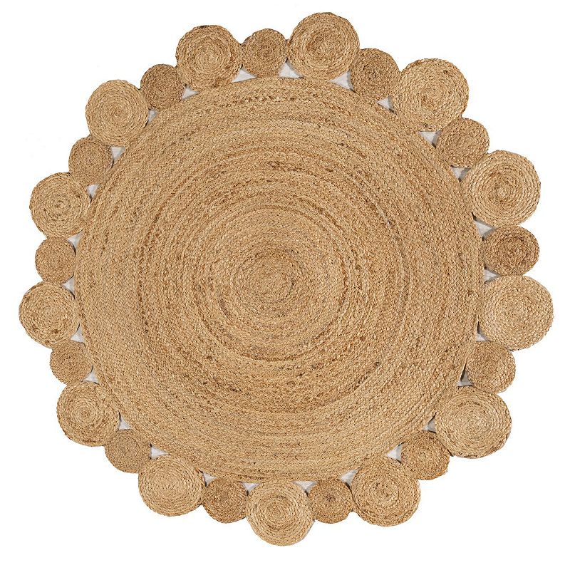 JONATHAN Y Eden Round Natural Jute Hippie Circle Rug