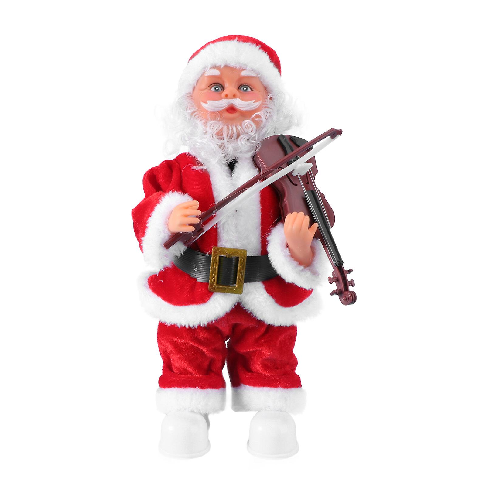 Creative Christmas Santa Claus Toy Electric Santa Claus Dolls With Music Toy With Light (without Battery)