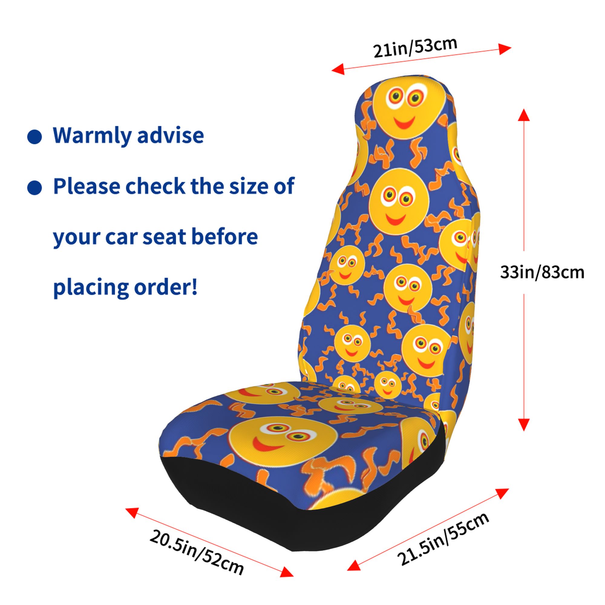 ZICANCN Car Seat Cover Seamless Tile Background Car Front Seat Covers Protectors ， Automotive Seat Covers for Cars Trucks Suv