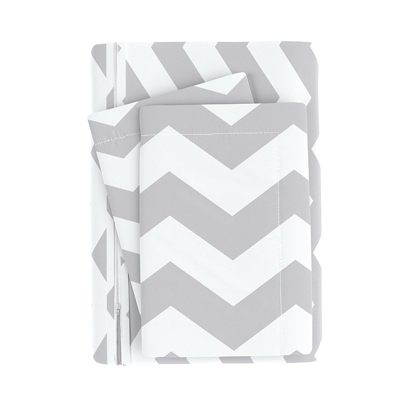 Urban Loft's Geometric Patterns Duvet Cover Bed Set with Shams