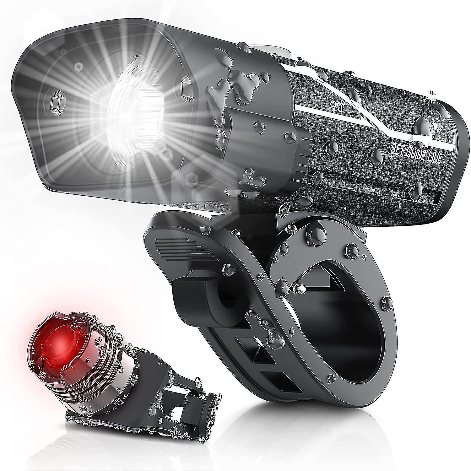 1000 Lumen Usb Rechargeable ， 3 Led Bike Headlamp Super Bright Headlight