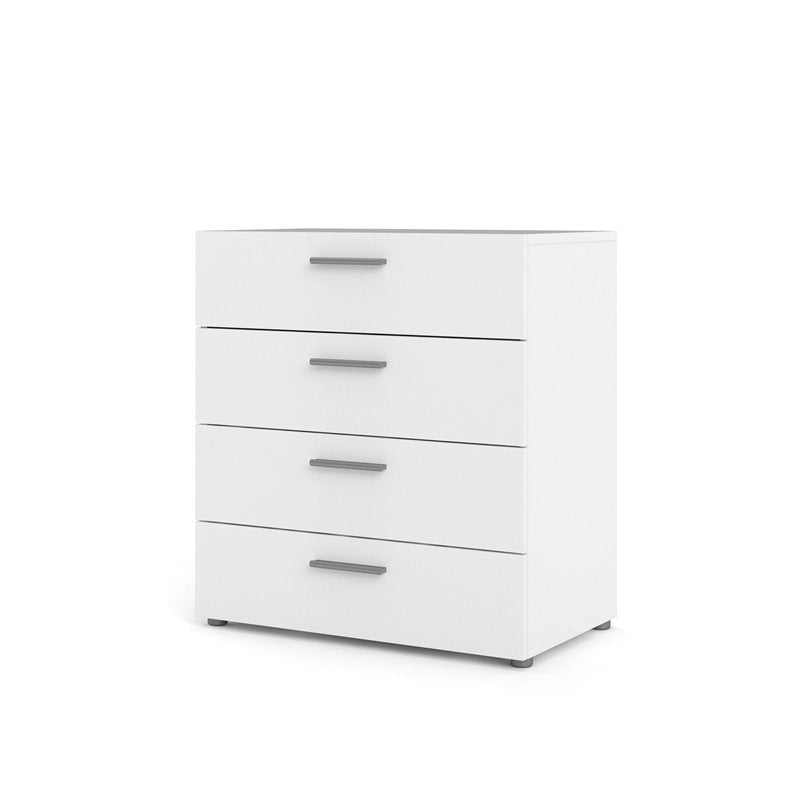 Pemberly Row 4 Drawer Chest in White