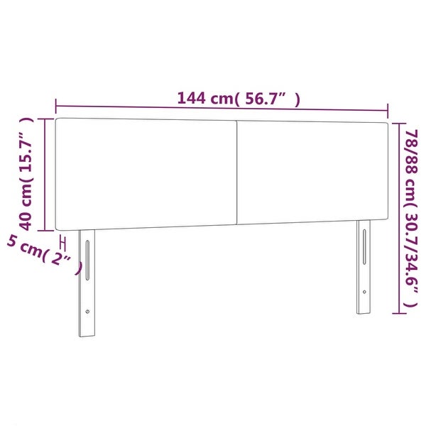 vidaXL Headboard White 39.4