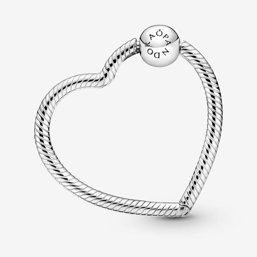 PANDORA  Pandora Moments Heart Charm Holder in Sterling Silver