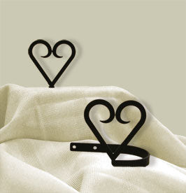 Village Wrought Iron CUR TB 51 Heart   Curtain Tie...