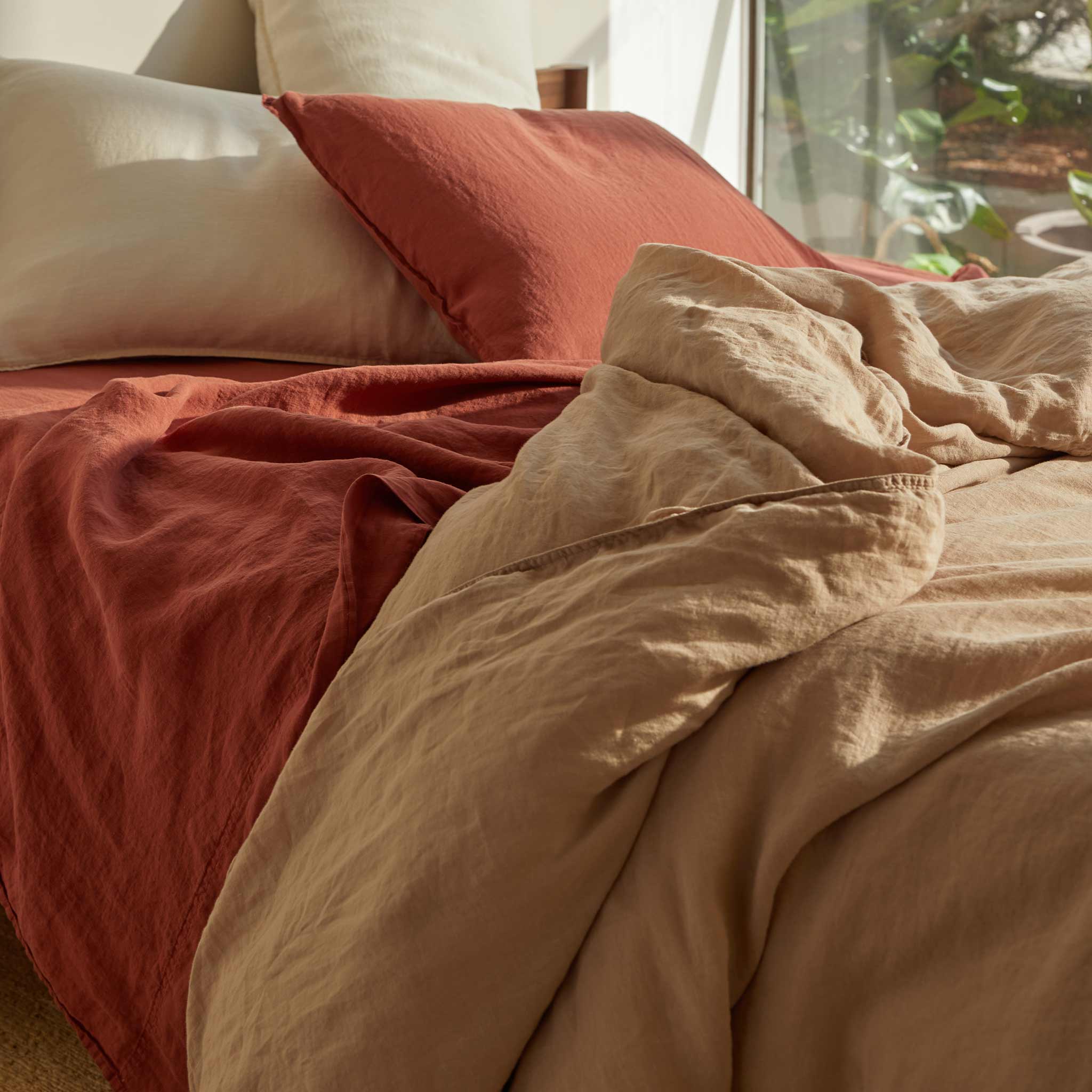 Washed Linen Duvet Cover