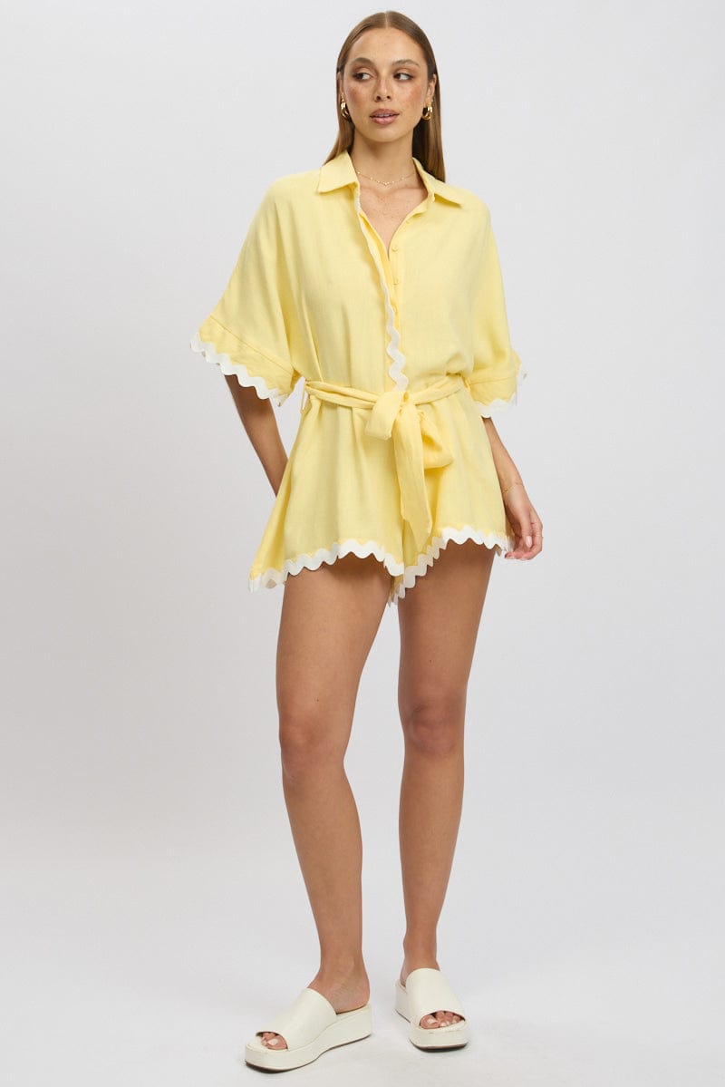 Yellow Oversized Playsuit