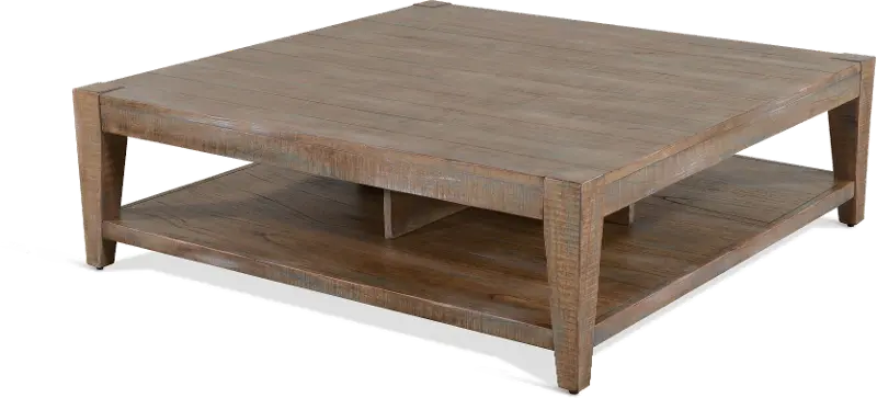 Platt Weathered Brown Coffee Table