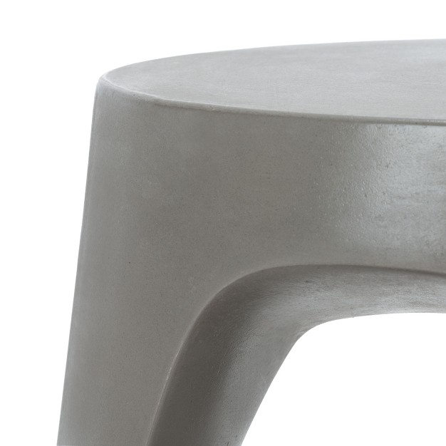 Vikki Concrete Accent Stool Safavieh