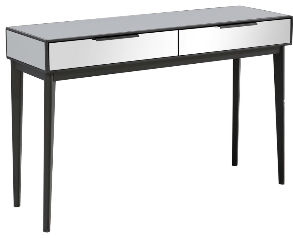 Smokey Grey Console Table   Midcentury   Console Tables   by HomeRoots  Houzz