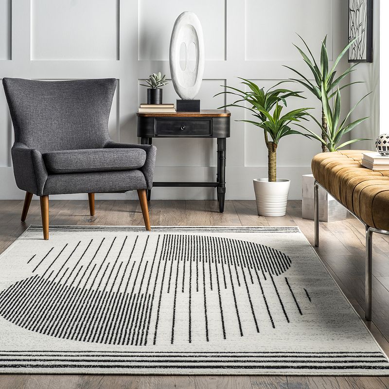 nuLoom Blaire Contemporary Solar Eclipse Area Rug