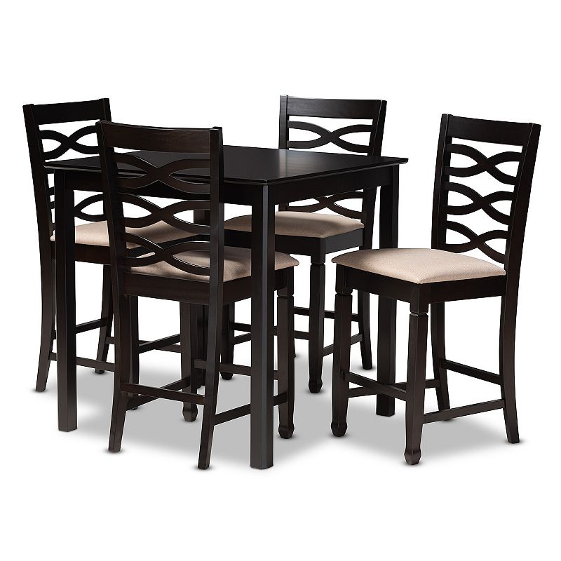 Baxton Studio Lanier 5-Piece Pub Set