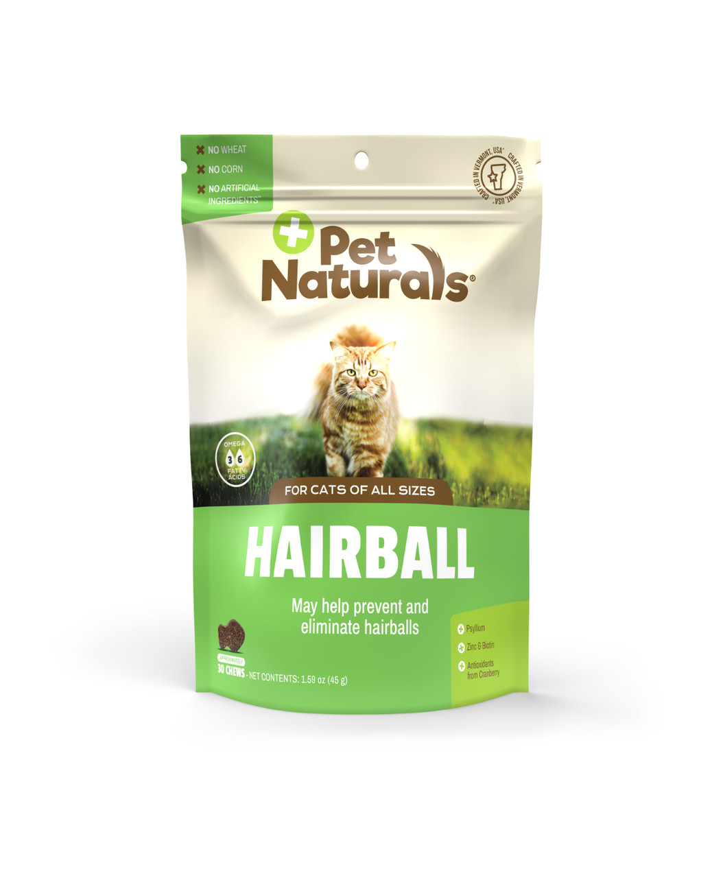 Pet Naturals Hairball Cat Chews， Chicken Liver， 30ct.