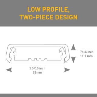 Legrand Wiremold Non-Metallic PVC Raceway Inside Elbow White NMW7