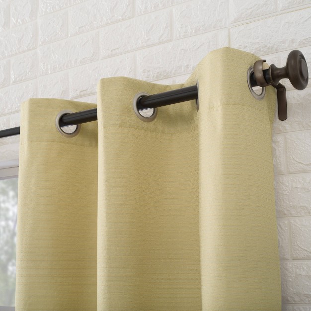 Cooper Textured Thermal Insulated Grommet Top Room Darkening Curtain Panels Sun Zero