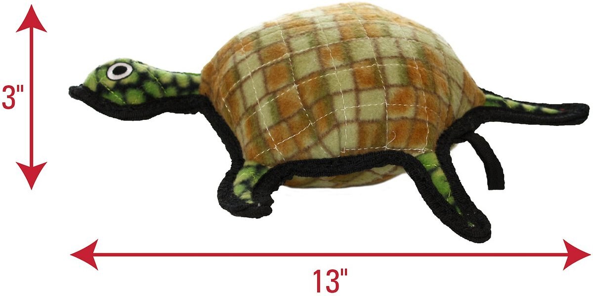 Tuffy's Ocean Creatures Burtle Turtle Plush Dog Toy