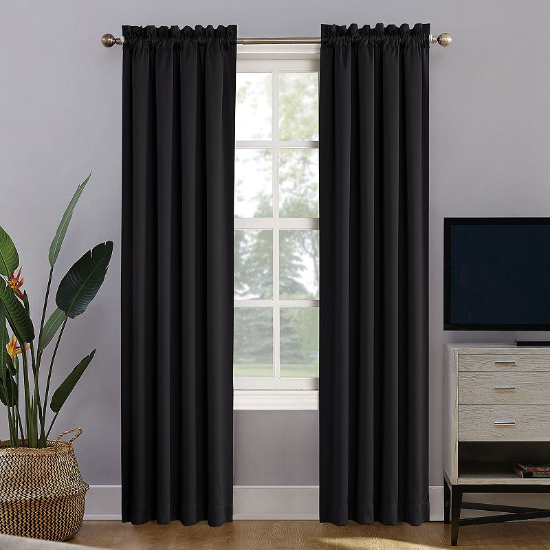 Sun Zero Oslo Theater Grade Extreme 100% Blackout Rod Pocket Curtain Panel