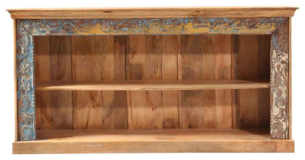 Rustic Traditional Solid Wood 2 Shelf Bookcase   French Country   Bookcases   by Sierra Living Concepts Inc  Houzz