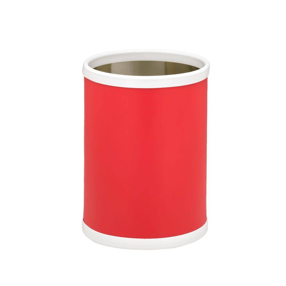 Kraftware Bartenders Choice Fun Colors Red 8 Qt. Round Waste Basket 10748