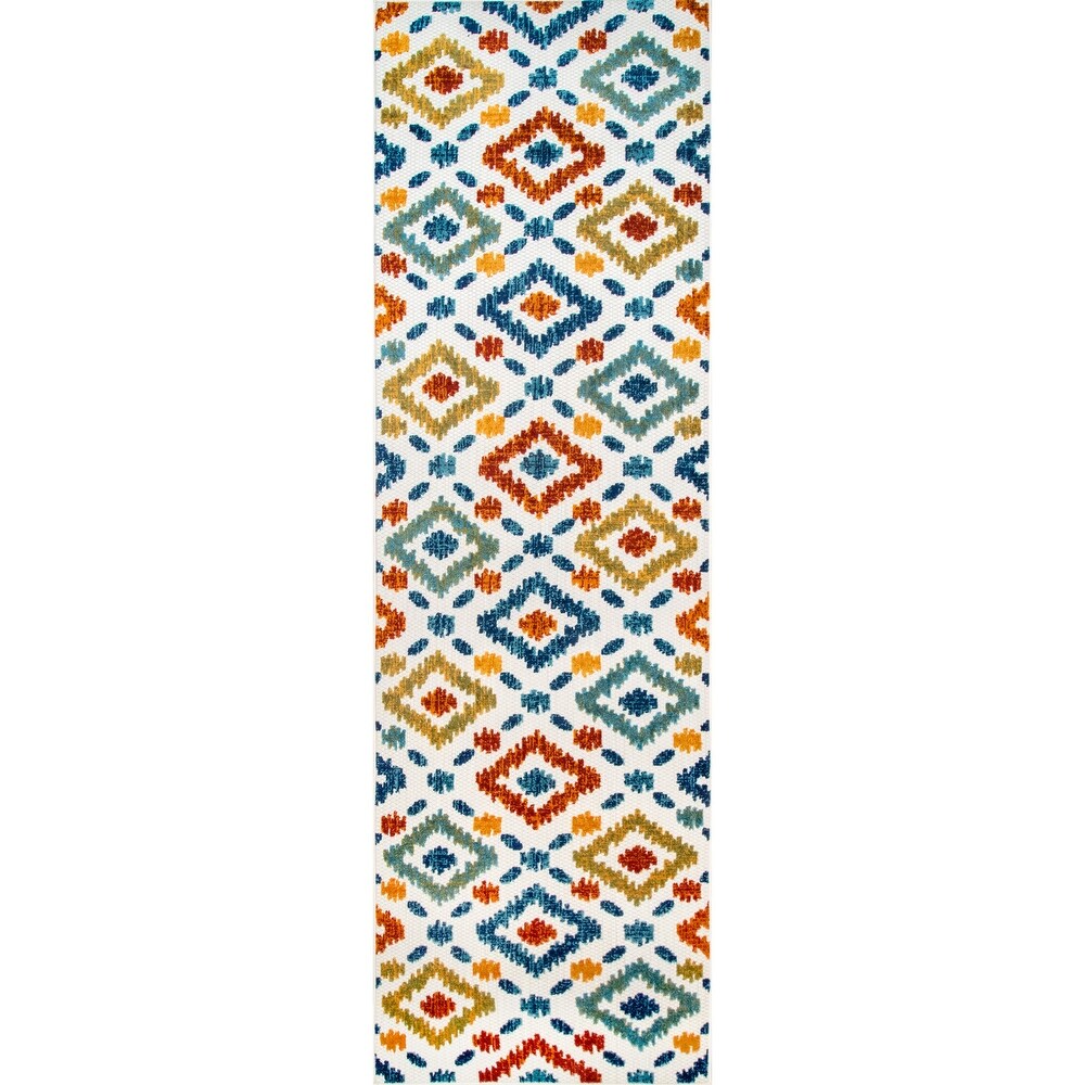 Brooklyn Rug Co Groves Bohemian Casuals Trellis Outdoor Area Rug